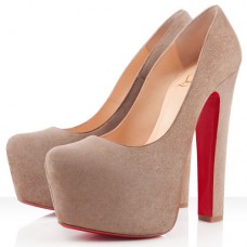 Escarpins Christian Louboutin Daffy 160 mm Taupe Escarpins Christian Louboutin Daffy 160 mm Taupe