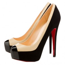 Escarpins Christian Louboutin Mago bicolores 160 mm noirs Escarpins Christian Louboutin Mago bicolores 160 mm noirs