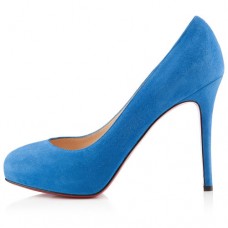 Escarpins Christian Louboutin New Declic 120 mm bleus
