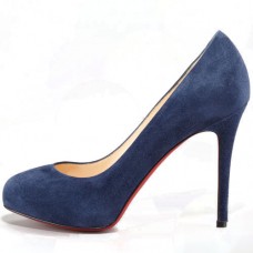 Escarpins Christian Louboutin New Declic 120 mm bleu marine Escarpins Christian Louboutin New Declic 120 mm bleu marine