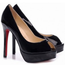Escarpins Christian Louboutin Altadama 140 mm à bout ouvert noirs