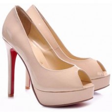 Christian Louboutin Altadama 140mm Escarpins Peep Toe Rose