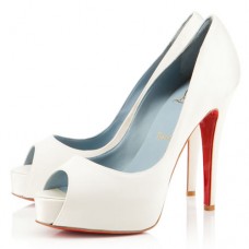 Christian Louboutin Hyper Privé 120 mm Occasion Spéciale Blanc Cassé Christian Louboutin Hyper Privé 120 mm Occasion Spéciale Blanc Cassé