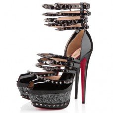 Escarpins Christian Louboutin Isolde 160 mm à bout ouvert noirs
