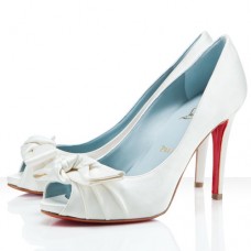 Escarpins Christian Louboutin Madame Butterfly 100 mm Occasion Spéciale Blanc Cassé