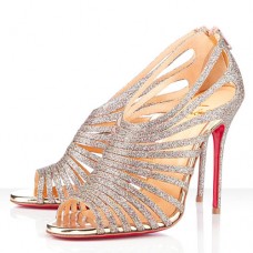 Escarpins Christian Louboutin Multibrida 100 mm à bout ouvert multicolores