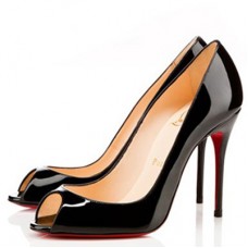 Escarpins Christian Louboutin Sexy 100 mm à bout ouvert noirs