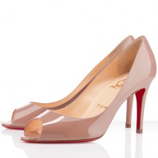 Escarpins Christian Louboutin You You 80 mm à bout ouvert couleur chair Escarpins Christian Louboutin You You 80 mm à bout ouvert couleur chair