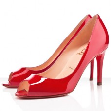 Escarpins Christian Louboutin You You 80 mm à bout ouvert rouges Escarpins Christian Louboutin You You 80 mm à bout ouvert rouges