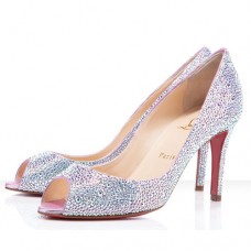 Escarpins Christian Louboutin You You 80 mm à bout ouvert Aurora Boréale Escarpins Christian Louboutin You You 80 mm à bout ouvert Aurora Boréale
