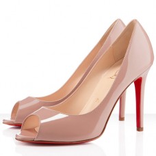 Escarpins Christian Louboutin You You 100 mm à bout ouvert couleur nude Escarpins Christian Louboutin You You 100 mm à bout ouvert couleur nude
