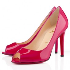 Escarpins Christian Louboutin You You 100 mm à bout ouvert Rose Matador Escarpins Christian Louboutin You You 100 mm à bout ouvert Rose Matador