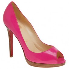 Escarpins Christian Louboutin Yolanda 120 mm à bout ouvert Rose Matador