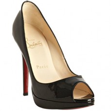 Escarpins Christian Louboutin Yolanda 120 mm à bout ouvert noirs