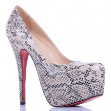 Escarpins Christian Louboutin Daffodile Lace 160 mm à plateforme grise Escarpins Christian Louboutin Daffodile Lace 160 mm à plateforme grise