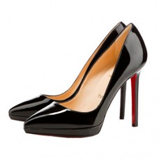 Escarpins Christian Louboutin Pigalle Plato 120 mm noirs