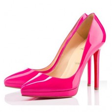 Escarpins Christian Louboutin Pigalle Plato 120 mm Rose Matador