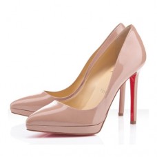 Escarpins Christian Louboutin Pigalle Plato 120 mm couleur chair