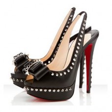 Escarpins Christian Louboutin Lady Clou 140 mm noirs