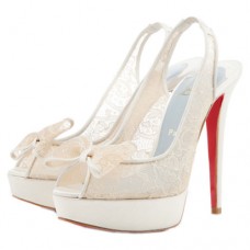 Escarpins Christian Louboutin Exclu 140 mm blancs Escarpins Christian Louboutin Exclu 140 mm blancs