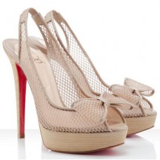 Escarpins Christian Louboutin Exclu 140 mm beiges Escarpins Christian Louboutin Exclu 140 mm beiges