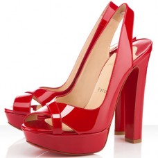 Escarpins Christian Louboutin Marple Town 140 mm rouges Escarpins Christian Louboutin Marple Town 140 mm rouges