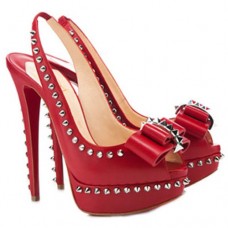 Escarpins Christian Louboutin Lady Clou 140 mm rouges