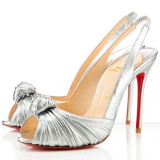 Escarpins Christian Louboutin Jenny 100 mm argentés