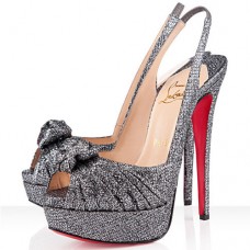 Escarpins Christian Louboutin Jenny 140 mm gris