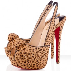 Escarpins Christian Louboutin Jenny 140 mm Occasion Spéciale Léopard