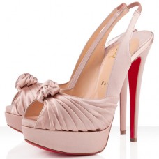 Escarpins Christian Louboutin Jenny 140 mm Nude Occasion Spéciale