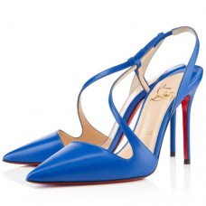 Escarpins Christian Louboutin June 100 mm bleus
