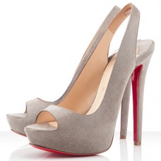 Escarpins Christian Louboutin Cheyenne 140 mm Elefante Escarpins Christian Louboutin Cheyenne 140 mm Elefante