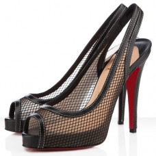 Escarpins Christian Louboutin Cannes à Pêche 120 mm noirs Escarpins Christian Louboutin Cannes à Pêche 120 mm noirs