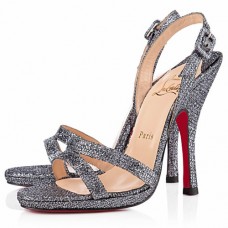 Escarpins Christian Louboutin Fine Romance 120 mm Gris