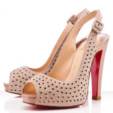 Escarpins Christian Louboutin Aicha 120 mm couleur chair