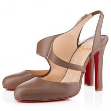 Escarpins Christian Louboutin Atomic 100 mm couleur taupe