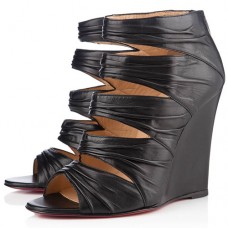 Escarpins compensés Christian Louboutin Developpa 100 mm noirs Escarpins compensés Christian Louboutin Developpa 100 mm noirs