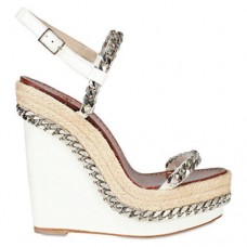 Escarpins compensés Christian Louboutin Macarena 120 mm blancs Escarpins compensés Christian Louboutin Macarena 120 mm blancs