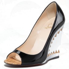 Escarpins compensés Christian Louboutin Miramar 100 mm noirs Escarpins compensés Christian Louboutin Miramar 100 mm noirs