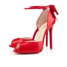 Christian Louboutin Dos Noeud 120mm Occasion Spéciale Rouge