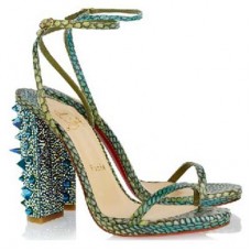 Sandales Christian Louboutin Au Palace 120 mm vertes Sandales Christian Louboutin Au Palace 120 mm vertes