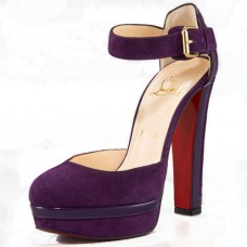 Sandales Christian Louboutin à bride cheville 140 mm rouges