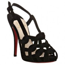 Sandales Christian Louboutin Larissandale 120 mm noires Sandales Christian Louboutin Larissandale 120 mm noires