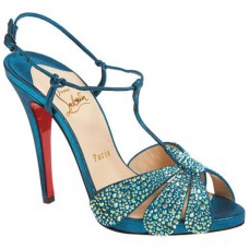 Sandales Christian Louboutin Margi Diams 120 mm Turquoise Sandales Christian Louboutin Margi Diams 120 mm Turquoise