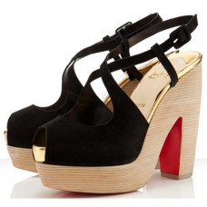 Sandales Christian Louboutin Martel 140 mm noires Sandales Christian Louboutin Martel 140 mm noires