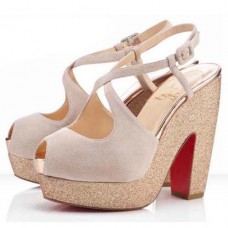 Sandales Christian Louboutin Martel 140 mm couleur chair Sandales Christian Louboutin Martel 140 mm couleur chair