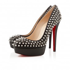 Escarpins Christian Louboutin Bianca Spikes 140 mm à plateforme noire