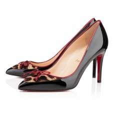 Escarpins Lady Pesch 80 mm Christian Louboutin Noir/Léopard