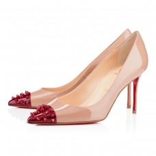 Escarpins Christian Louboutin Geo 80 mm couleur chair
